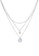 Elli Jewelry white Necklace Layer Plated Antique Moonstone AD63BAC1170503GS_2
