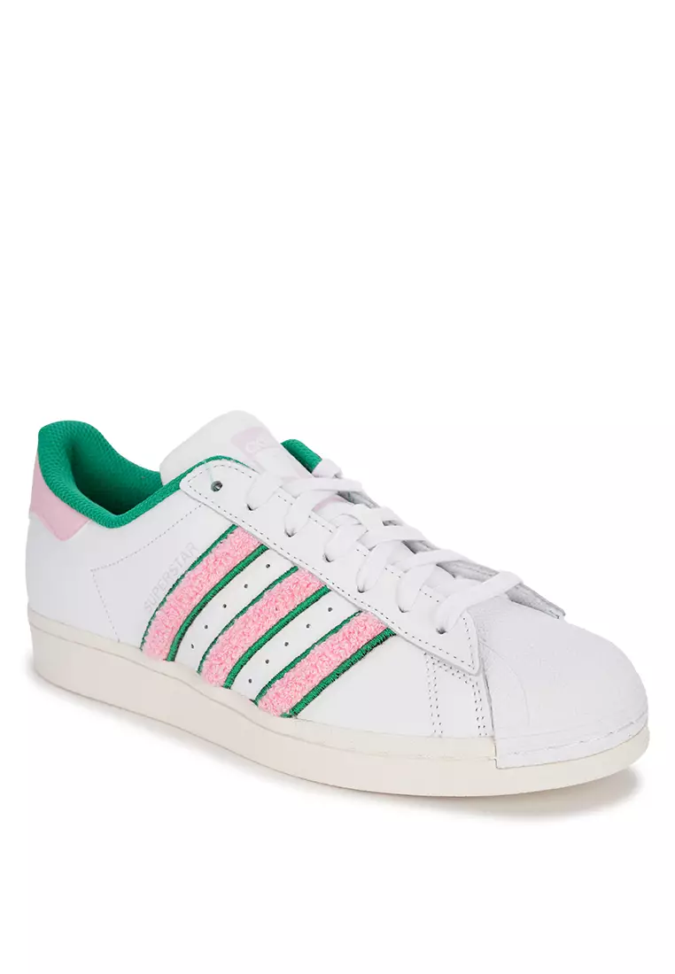 Adidas originals superstar blush green online