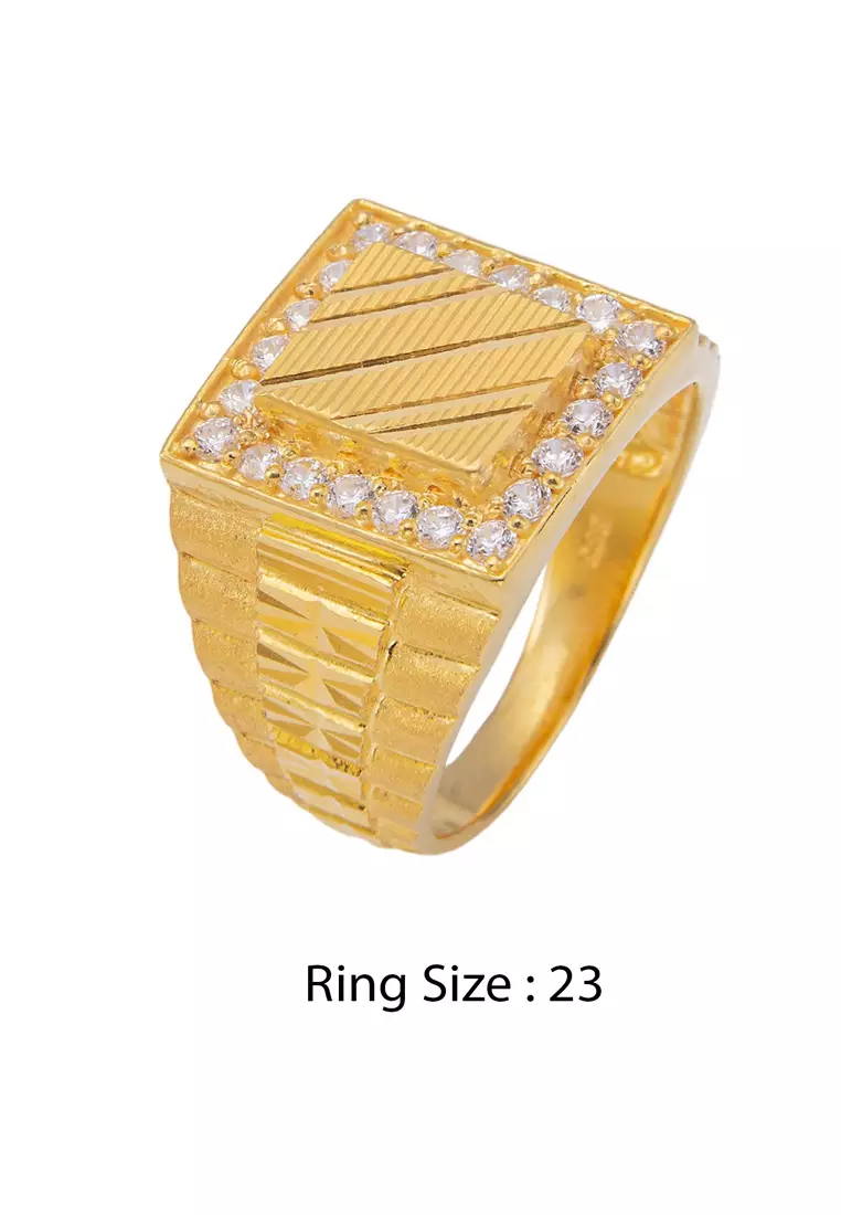 LITZ LITZ 916 (22K) Gold Ring LGR0142 2025 Buy LITZ