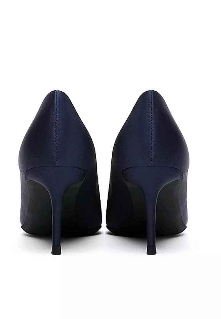 6CM Silk Fabrics Pointed High Heel Shoes HZL163