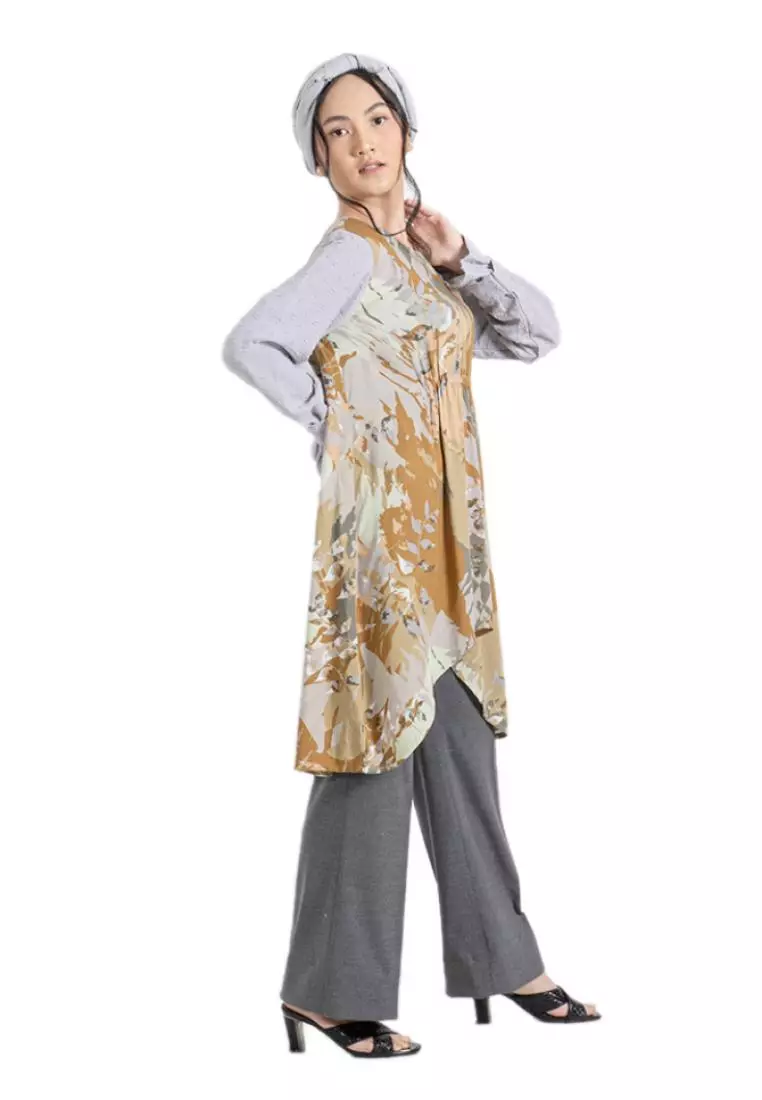 Tunik Batik Wanita - Bhatara Batik Fania - Atasan Batik Modern Lengan Panjang