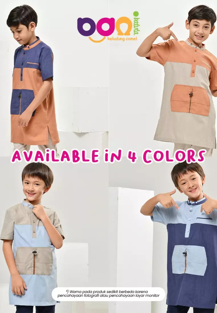 Rabbani - Baju Anak Laki-laki Lengan Pendek Bani Batuta Jukid Farid Aqua