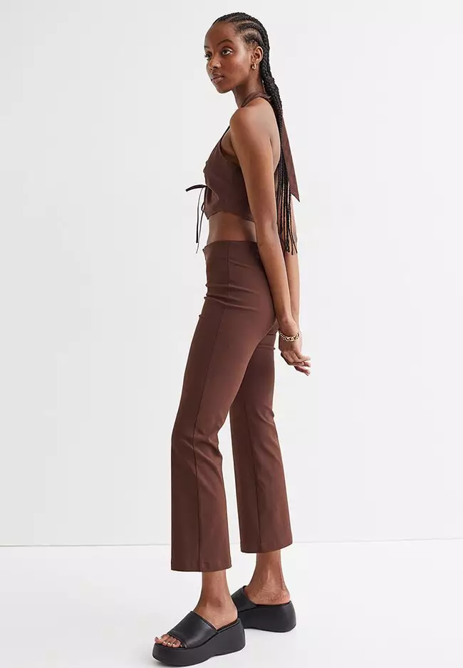 Brown Flared Pants