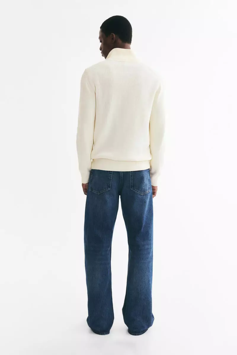 Regular Fit Zip-top jumper