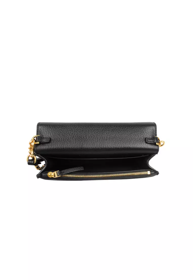 Britten Chain Wallet with Wristlet & Crossbody Bag in Black 141012-001