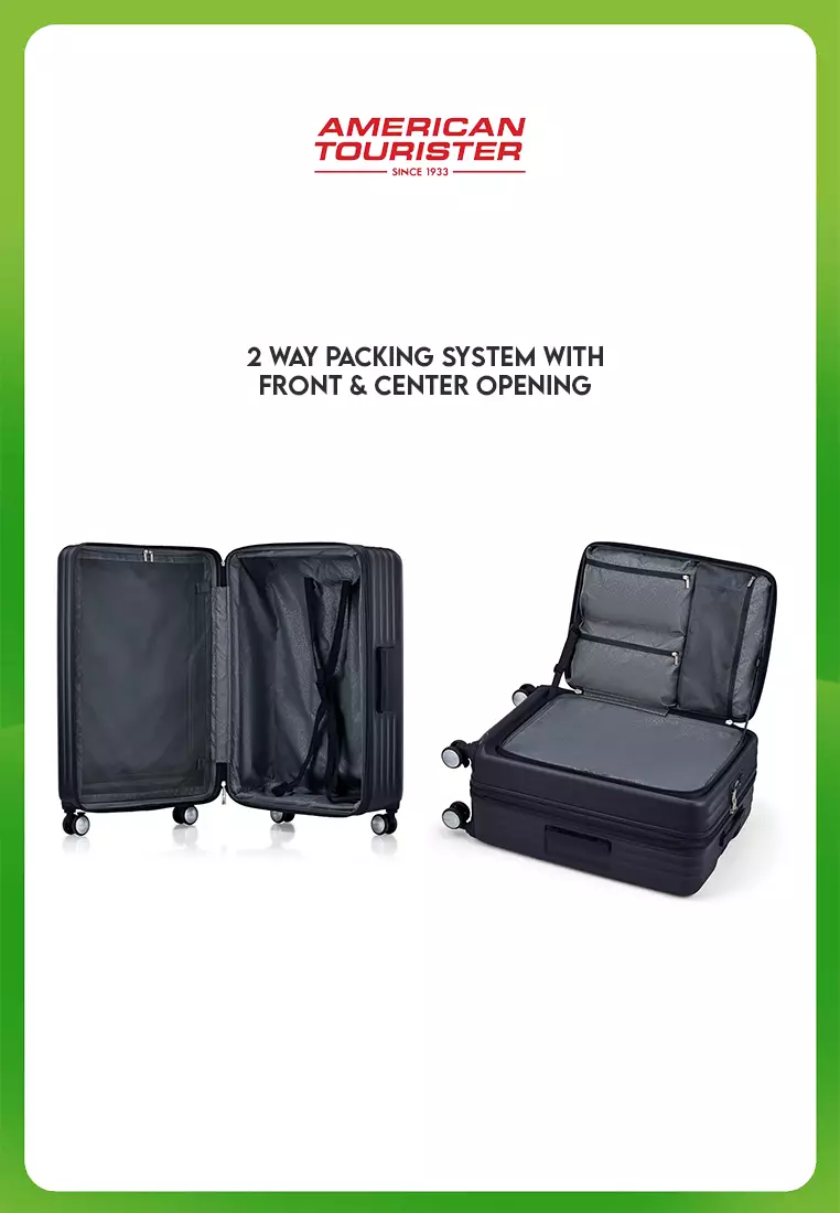 American Tourister Koper Hardcase Tranto Spinner Large 28 Inch EXP TSA BO - Black