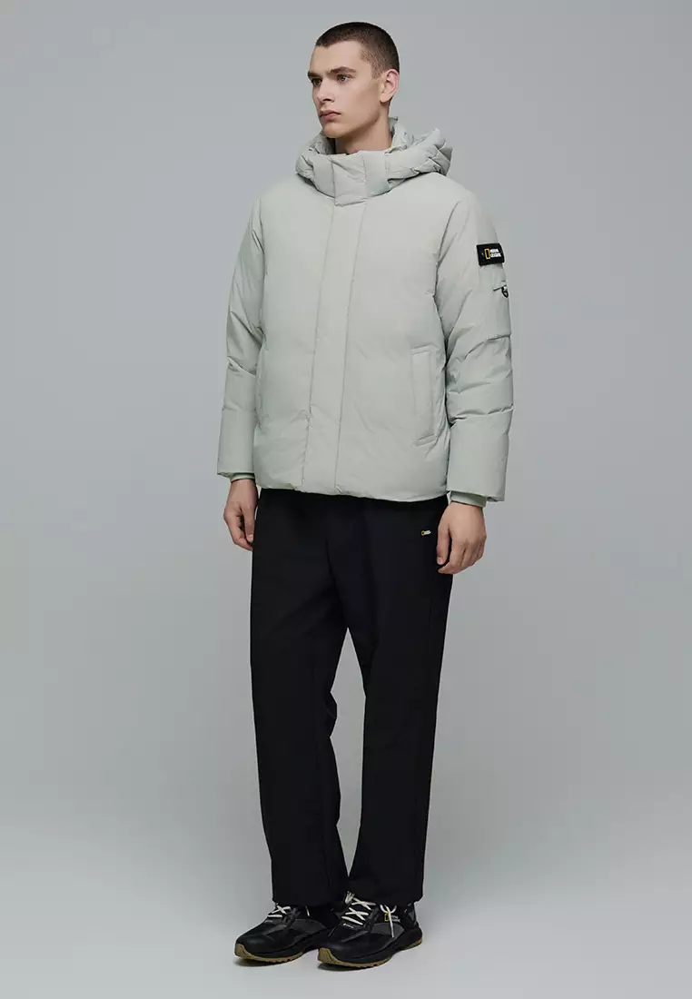 男女同款STELLER無格紋羽絨外套