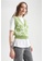 DeFacto green V Neck Sleeveless Yingyang Detail Sweater Vest A0897AA70BBB6AGS_1