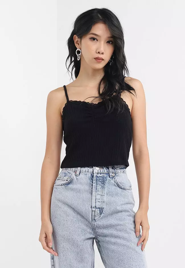 Topshop spaghetti hotsell strap top