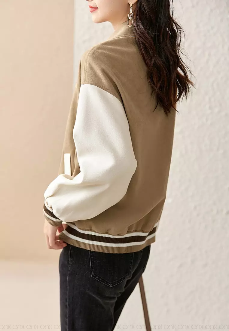 Embroidered clearance baseball jacket