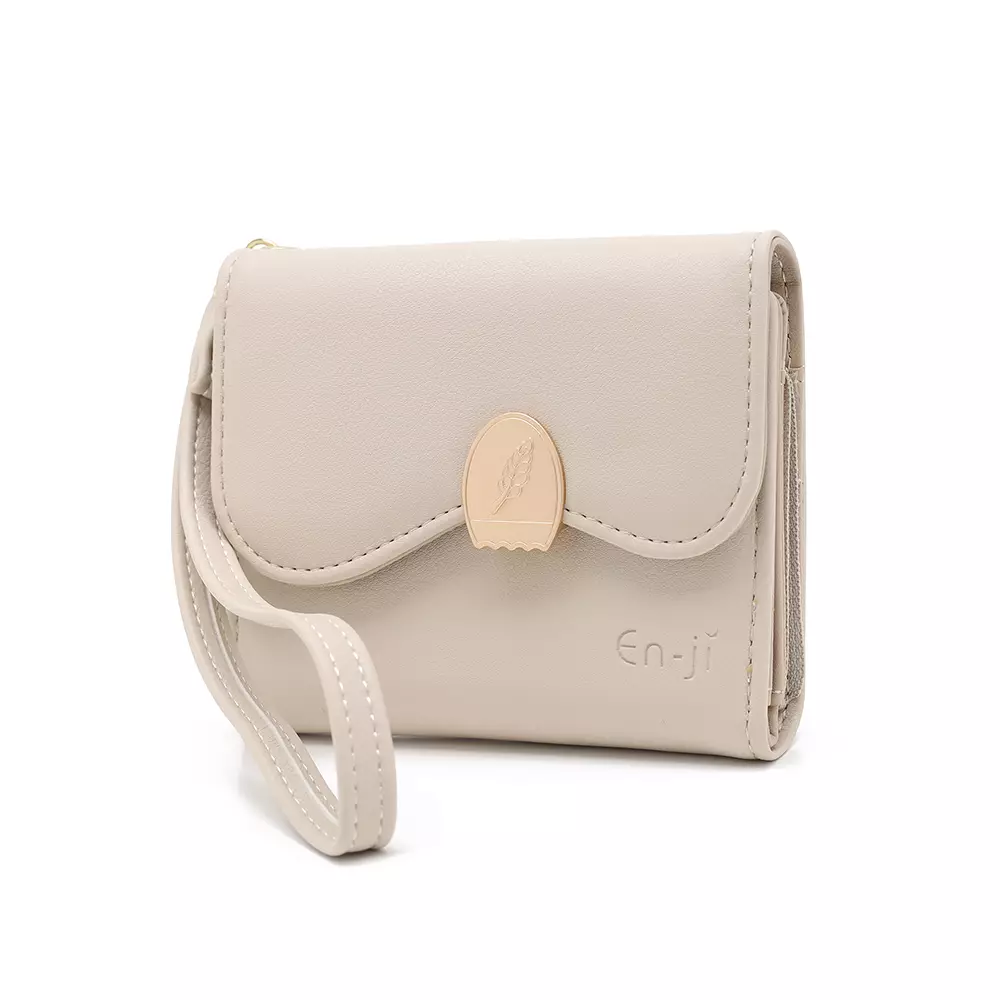 En-ji Soji Wallet Dompet Wanita Warna Ivory