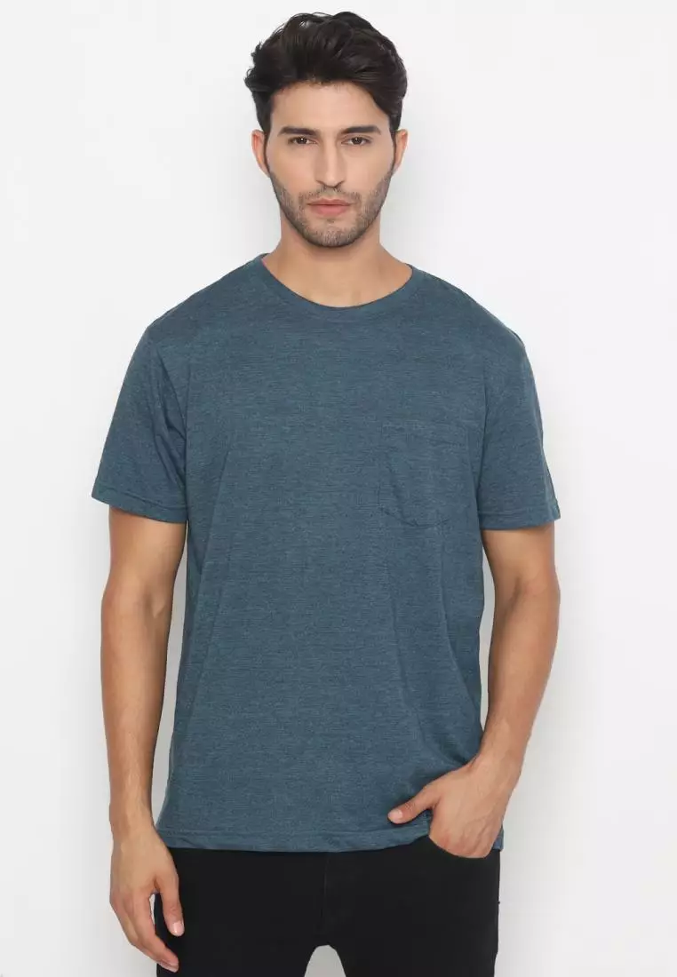 MATSUDA Kaos Polos Pocket T Shirt Cotton Chuo
