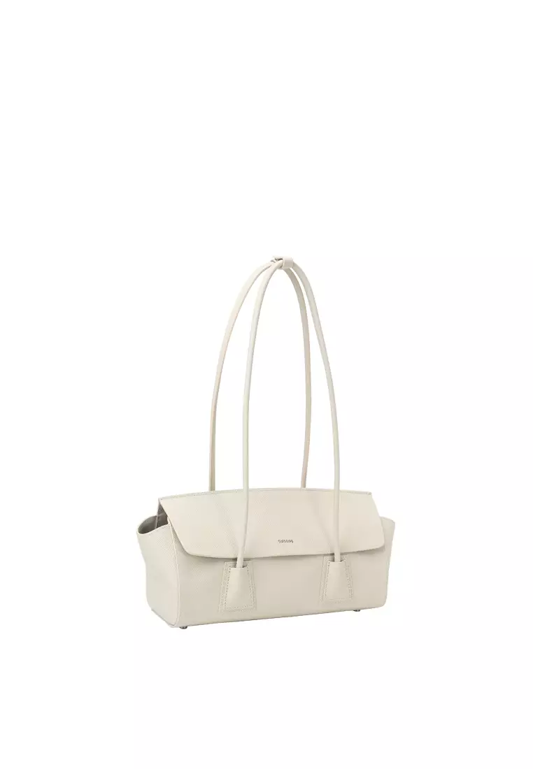 UNNI Baguette Shoulder Bag - Cream Beige