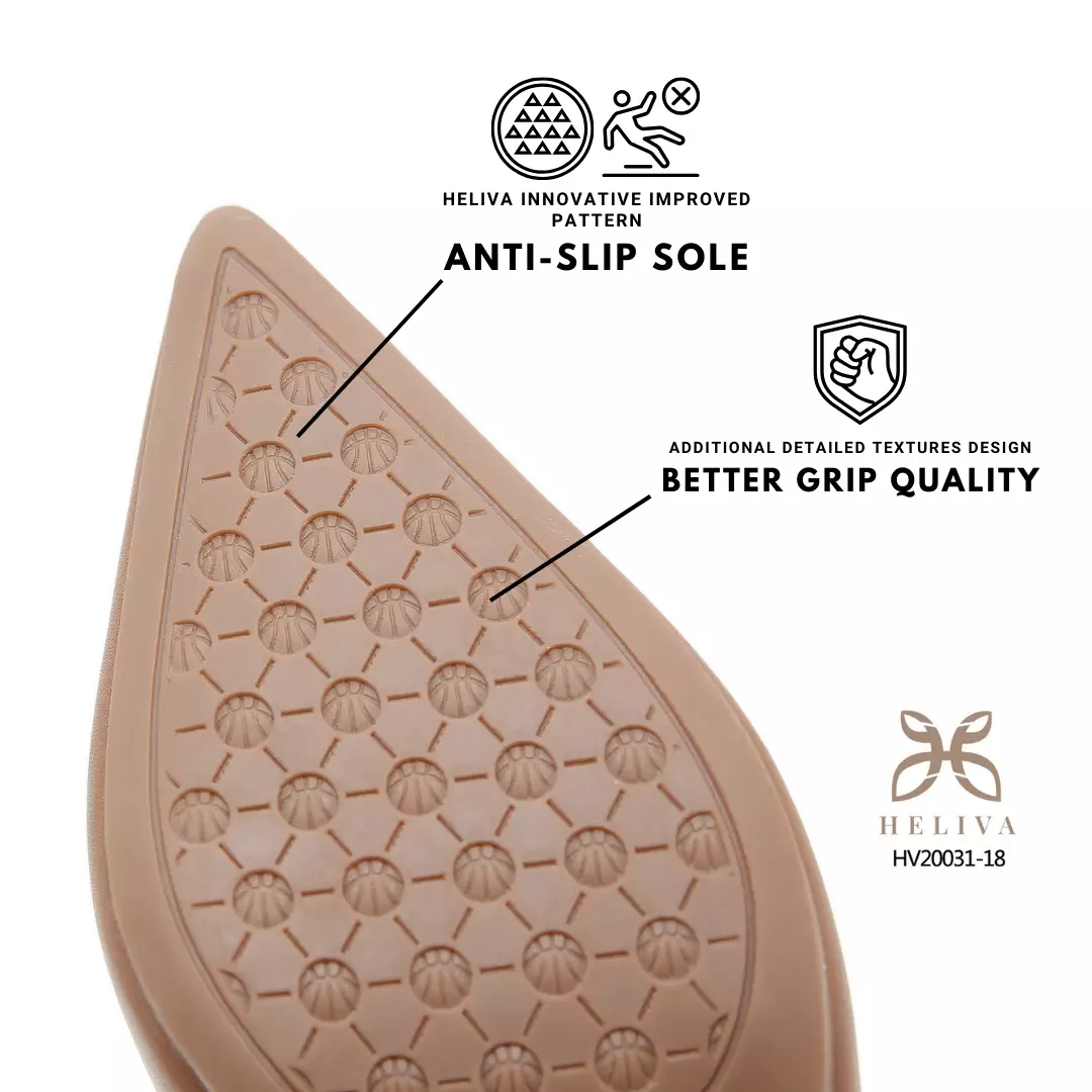 Heliva Windy Elegant Matte Slingback Heels with Sculpted 6.5cm Heel HV20031-18