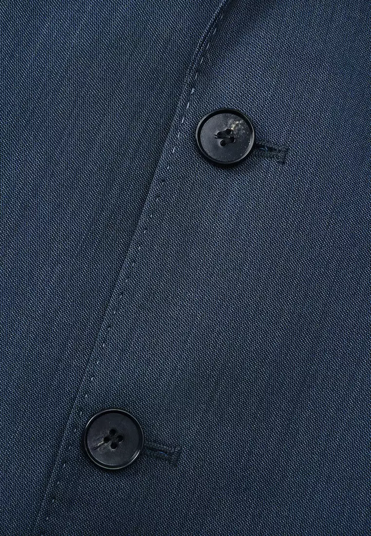 Super 160's Wool  BLAACK Suit Set
