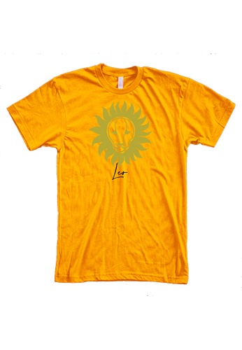 MRL Prints yellow Zodiac Sign Leo T-Shirt Customized EA3DFAA096F5ACGS_1