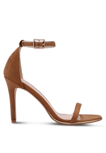 Buy ZALORA  High Sandal  Heels with Metallic Trim Online 