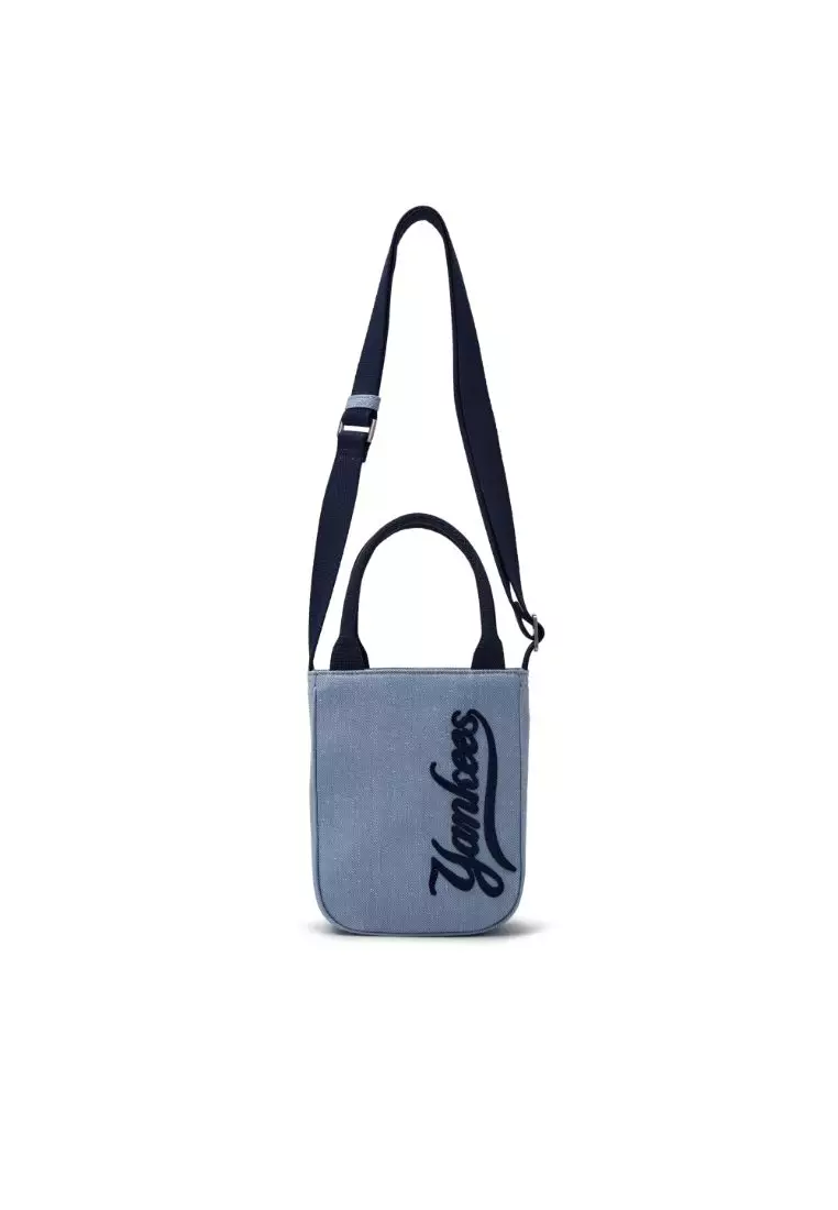 25SS新作ミニバッグ【MLB】Lettering Vintage Denim CrossBag NY MLB] Lettering Vintage Denim Crossbody Bag NY L.Blue | eBay
