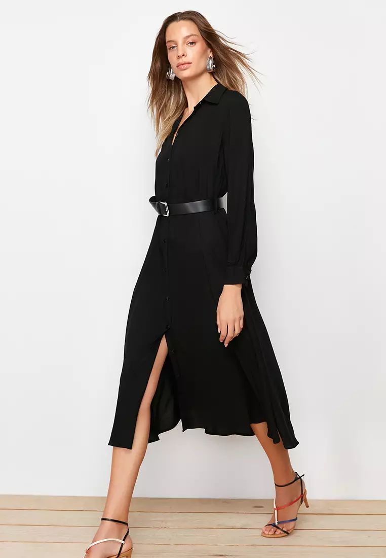 Belted Midi Dress