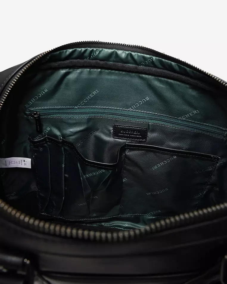 Buccheri Seth Bag Men Black Signature Collection