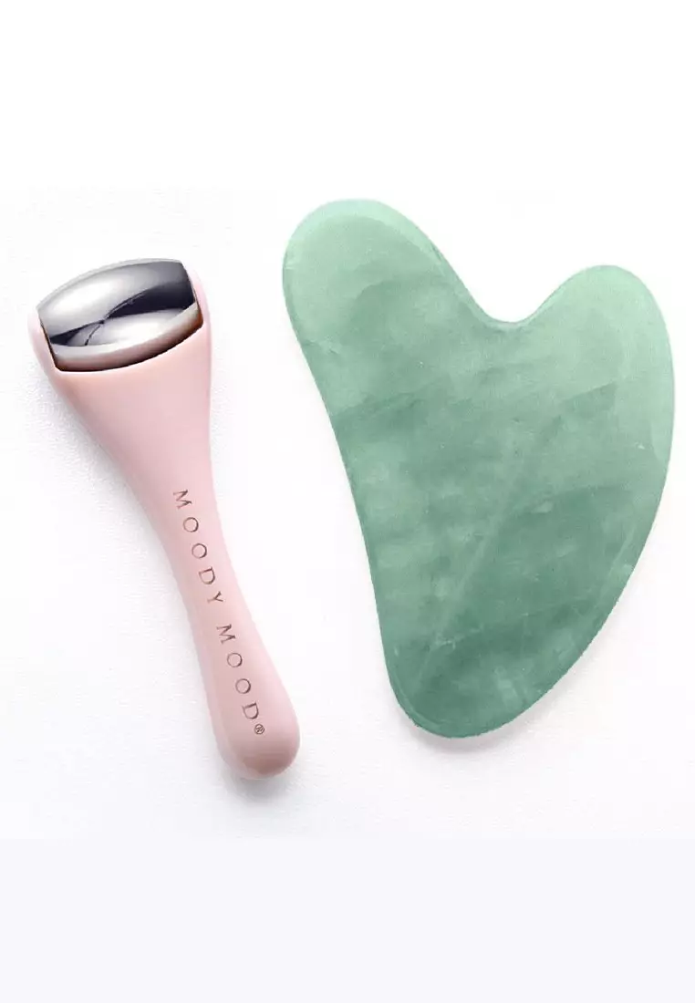 Moody Mood UnderEye Roller & Jade Gua Sha Set 2024 Buy Moody Mood