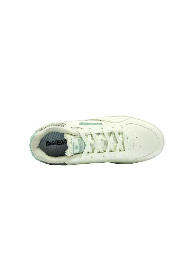 Women’s Skateboarding Shoes in Egret/Green