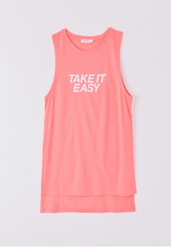 Terranova pink Women's "Take It Easy" Maxi Top 274F5AA3BACA43GS_1