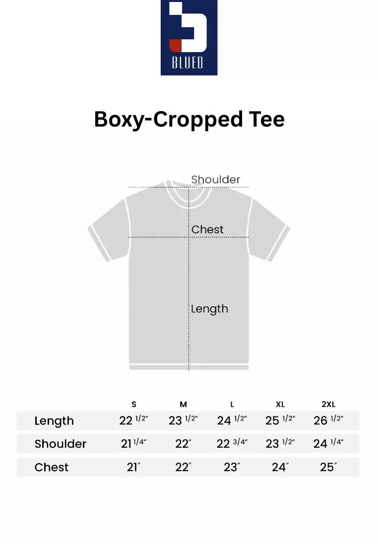 Boxy Cropped Crew Neck Tee
