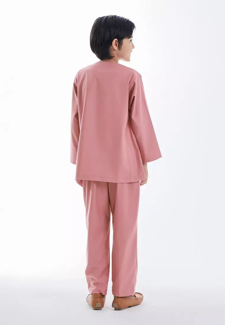 Forest x Hatta Dolmat Baju Melayu Teluk Belanga Budak - FK24104BM-59LotusPink