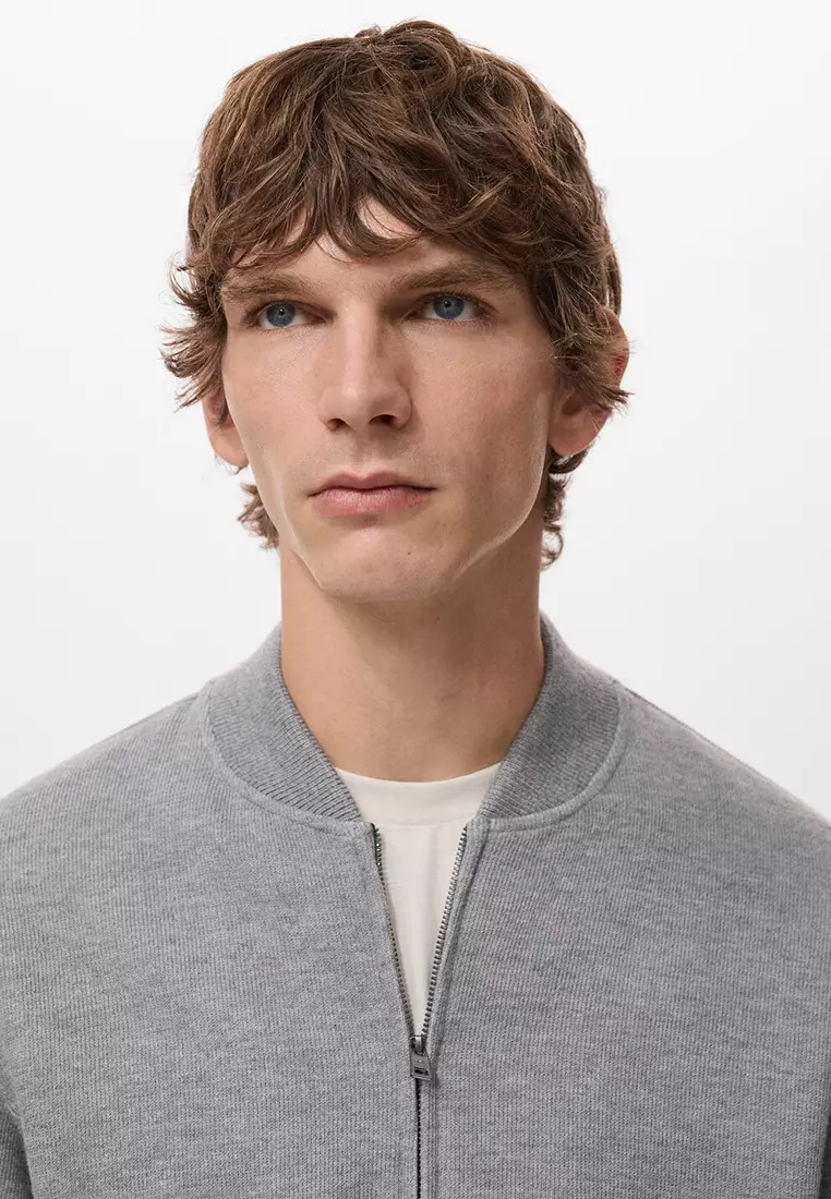 Bomber Jacket with Zip