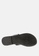 Rag & CO. 黑色 皮革夹脚丁字平底凉鞋 6C156SHE24D54FGS_7