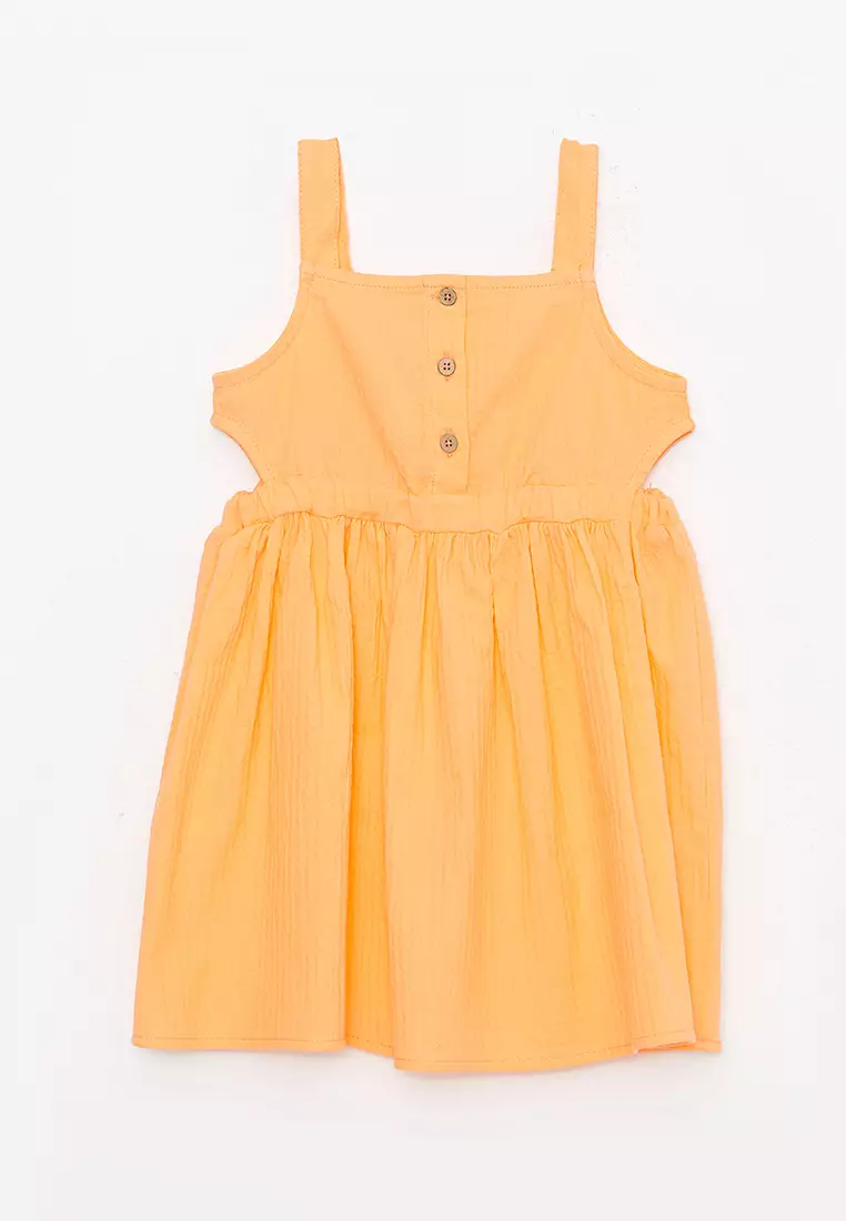 Buy LC Waikiki Square Collar Suspended Basic Baby Girl Dress 2024 ...