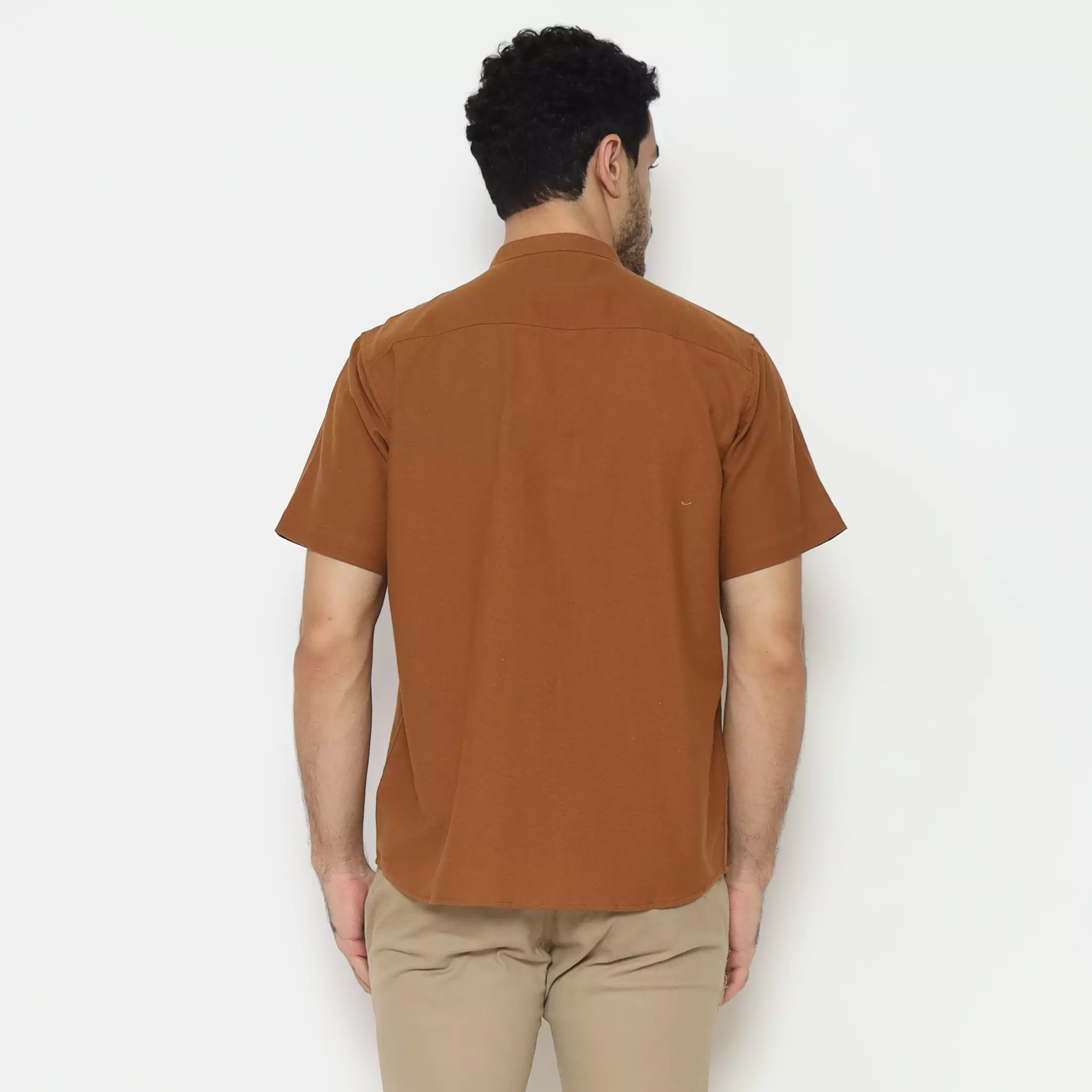 AMK Kemeja Pria Lengan Pendek SHG Satria S/S Brown