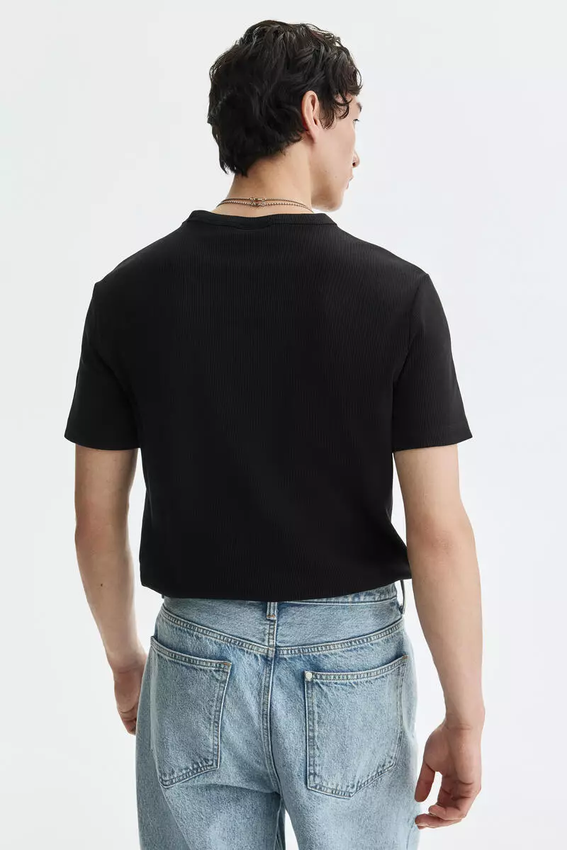 Slim Fit Ribbed T-shirt