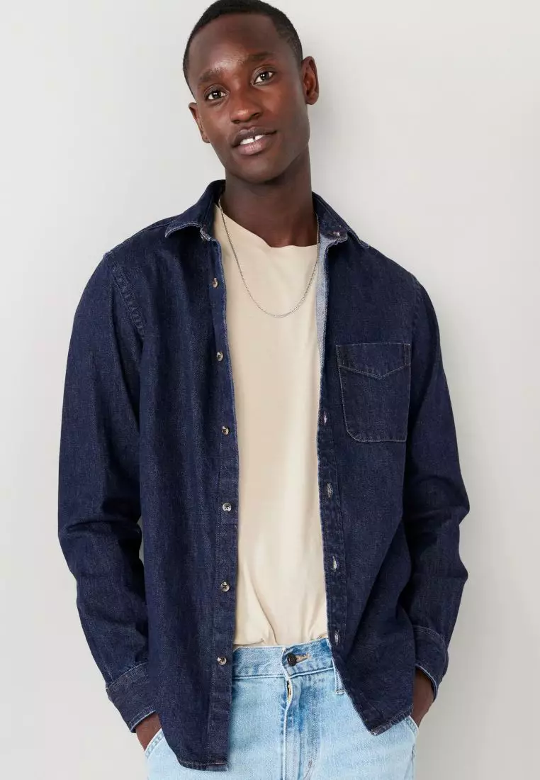 Buy Old Navy Regular-Fit Non-Stretch Everyday Jean Shirt 2023 Online |  Zalora Philippines