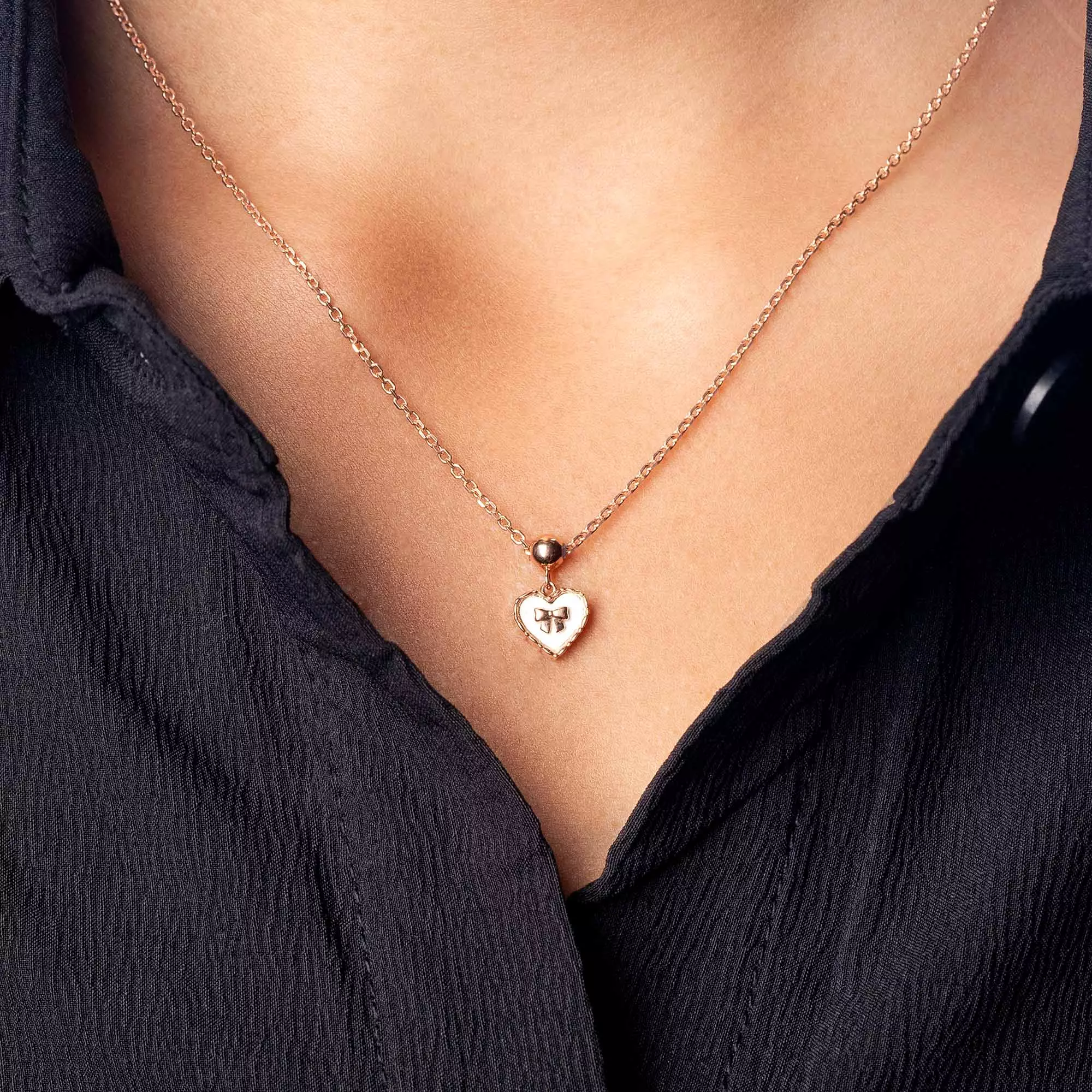 Liontin Emas 7k - Love Gold Charm - With Love Collection - Cassandra Lee x Juene Jewelry