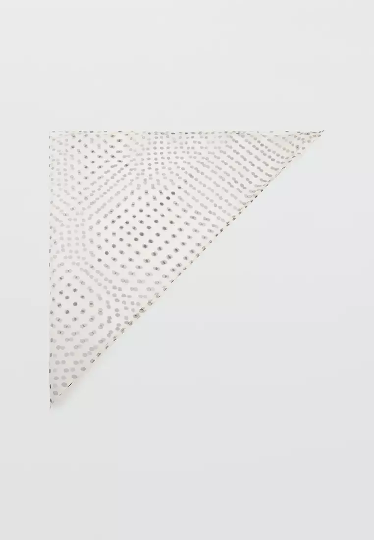 Polka Dot Print Scarf