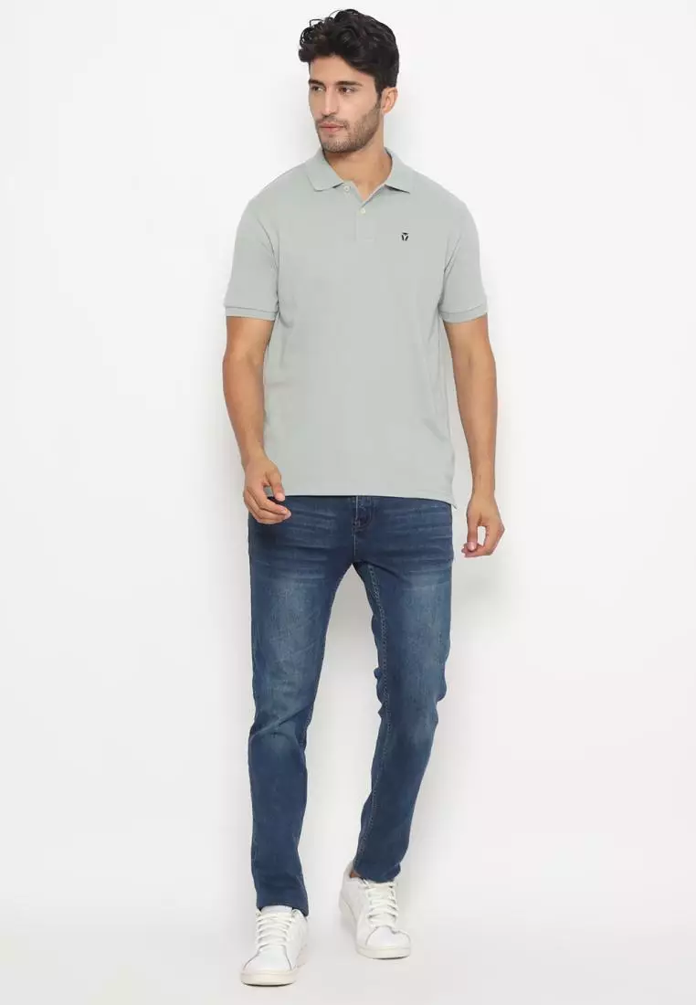 MATSUDA Kaos Polo Shirt Pria Kerah Kushima