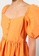 LC WAIKIKI orange Balloon Sleeve Poplin Mini Dress F779CAAFEA7D57GS_3