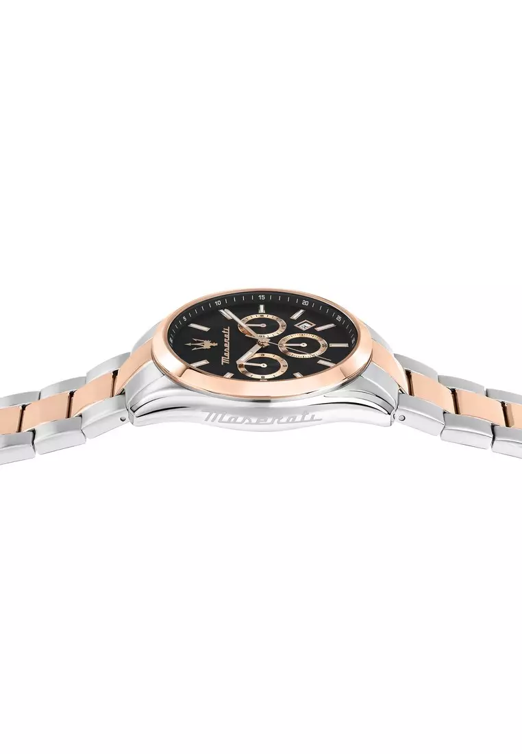 【2 Years Warranty】Maserati Attrazione 43mm Men's Quartz Watch R8853151002 With Luminous Dial Hands