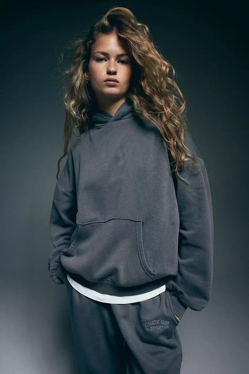 H&m washed hooded top clearance
