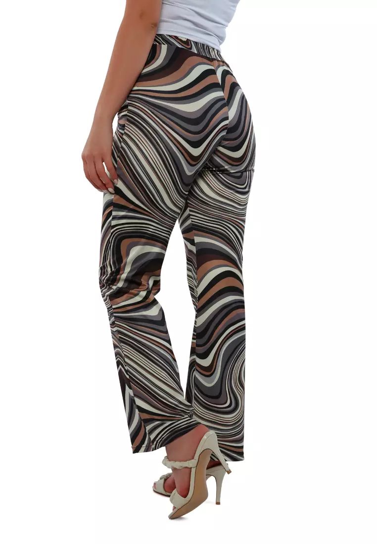 Buy London Rag Camo Psychedelic Print High Waist Trousers 2024 Online