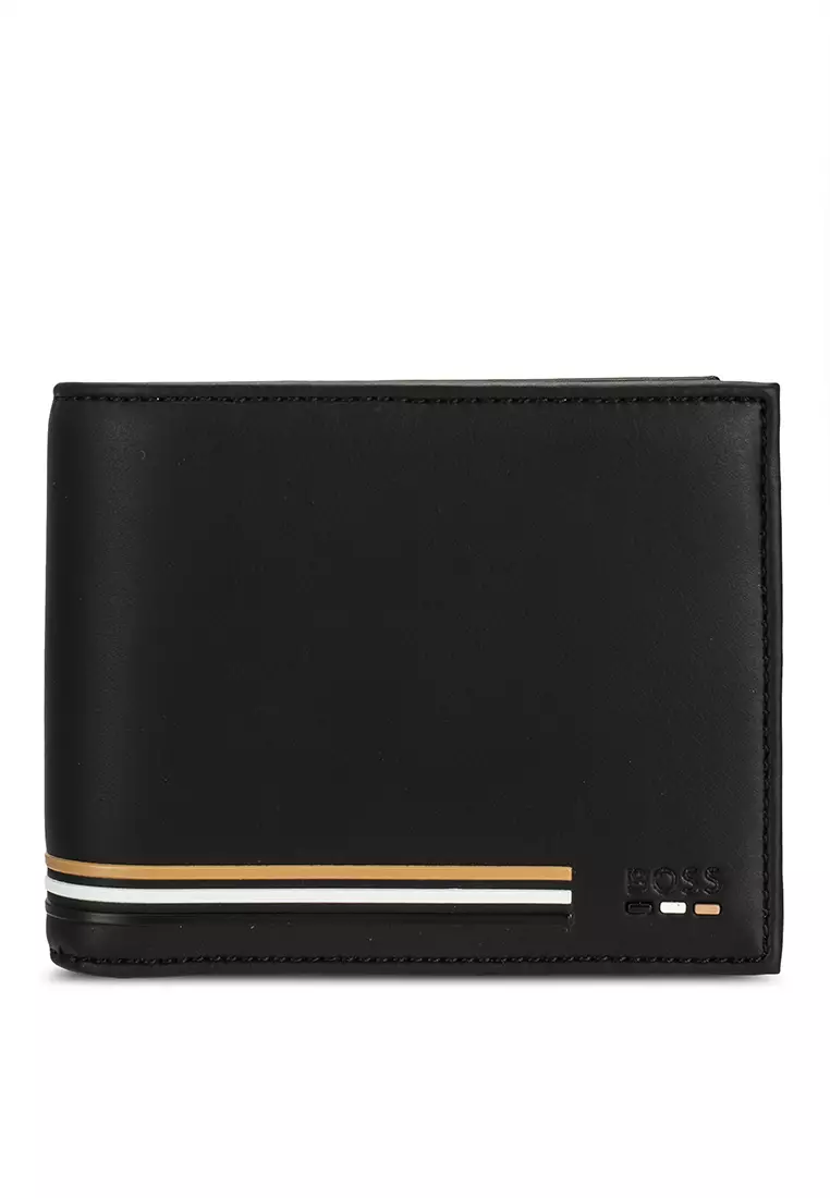 Stripe Detail 2-fold Card Wallet