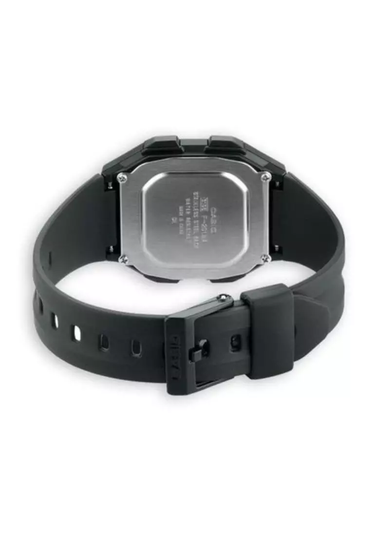 Men's Digital Watch F-201WA-1A Black Resin Band Sport Watch