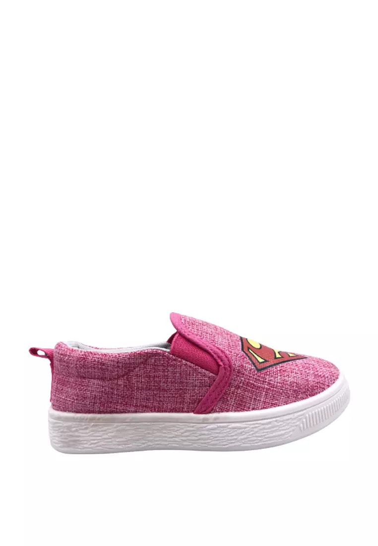 Girls pink sales canvas shoes