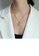 Glamorousky silver Fashion Temperament Plated Gold 316L Stainless Steel Beauty Pattern Geometric Pendant with Necklace 6071EAC65D4E93GS_5