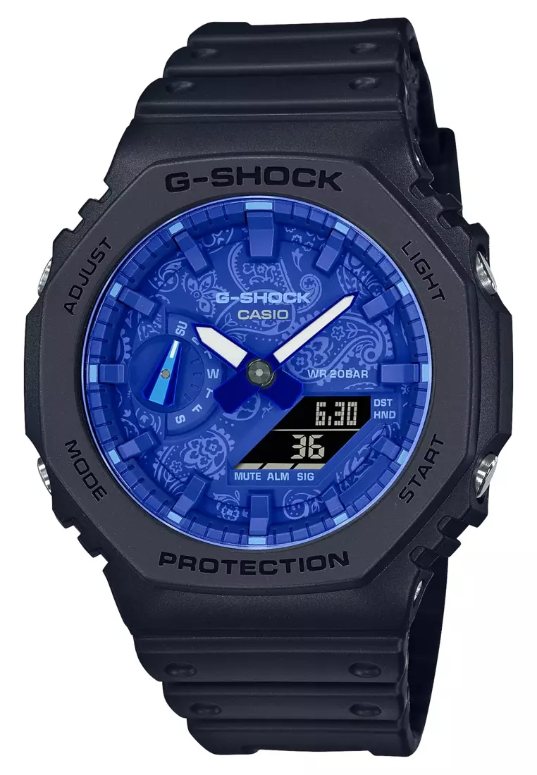 G-SHOCK G-Shock Blue Paisley Sport Watch (GA-2100BP-1A) 2024 | Buy G ...