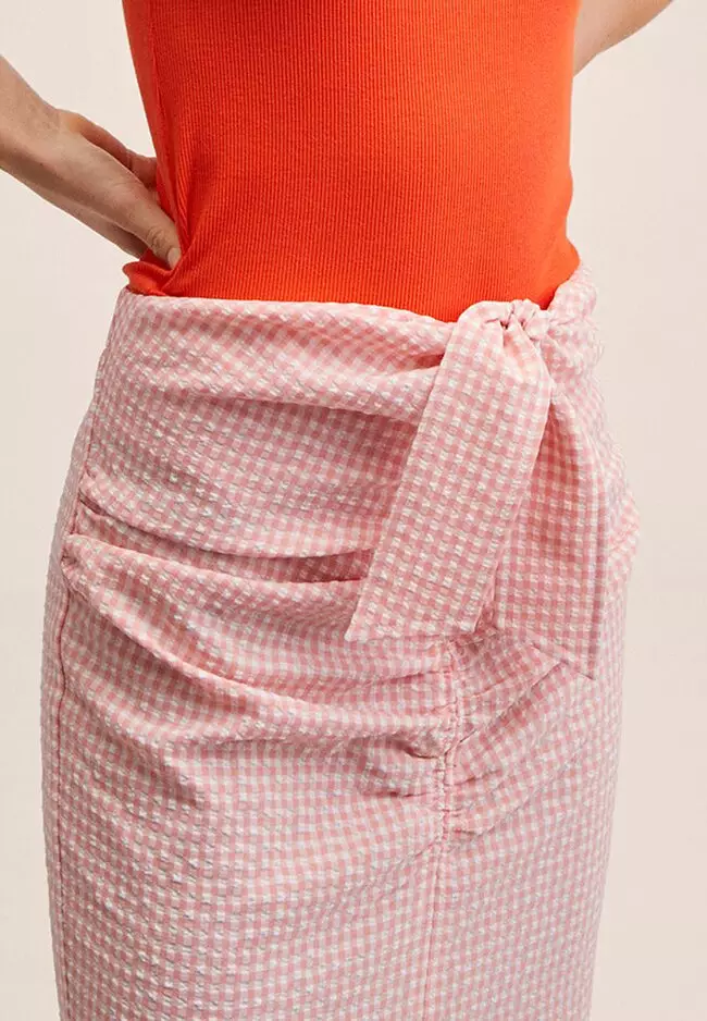 Buy Mango Gingham Pleated Skirt 2025 Online ZALORA Philippines