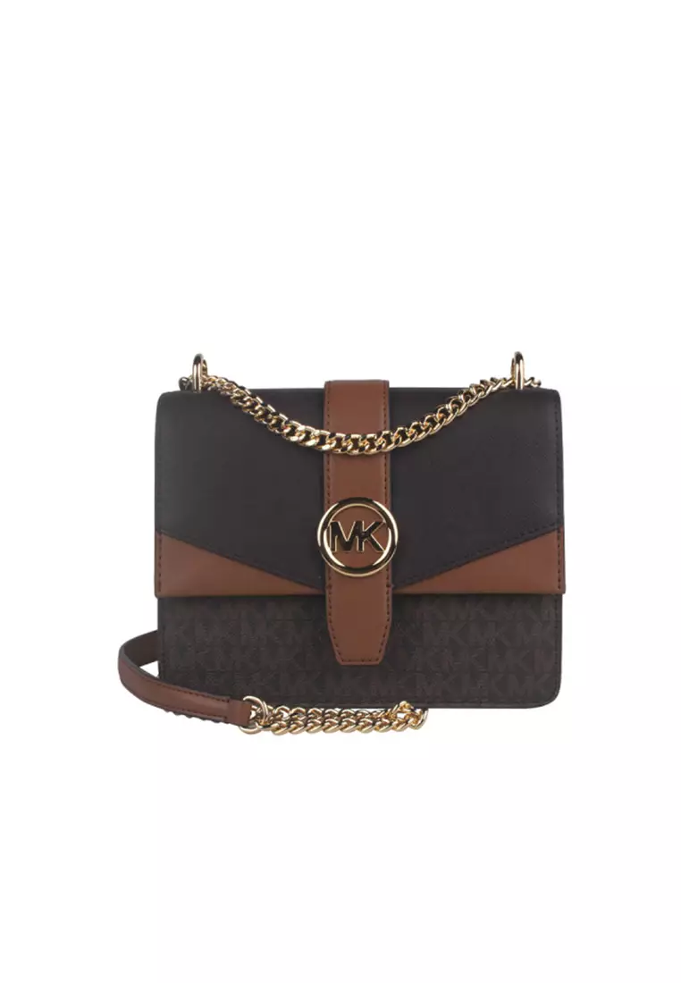 Jual Michael Kors Greenwich Small Color-Block Signature Logo