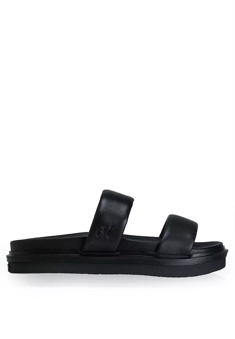 Footwear Flip Flops Ck Buy Calvin Klein Flat Molded Double Bar